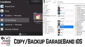 Copy Or Backup Garageband Iphone Ipad Projects To A Pc Using Itunes Youtube