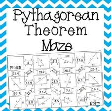 Love This Pythagorean Theorem Maze For My Geometry Unit This Would Be A Perfect Lesson Activity Pythagorean Theorem Math Maze Pythagorean Theorem Worksheet