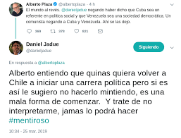 El alcalde daniel jadue sufrió un intento de agresión en medio de las manifestaciones, donde recibió insultos y le arrojaron distintos elementos. Alberto Plaza Se Rie De Daniel Jadue Por Bloquearlo En Twitter Tras Fuerte Discusion Tv Y Espectaculo Biobiochile
