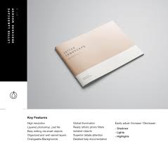 Letter Landscape Brochure Mockup Brochure Lettering Brochures Mockups