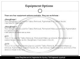 Introducing laser tattoo removal treatments into your business. Laser Tattoo Removal Training Information Pack 0800 002