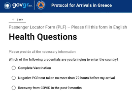 Passenger locator form (plf) per gli arrivi internazionali in grecia vi informiamo che, sulla base di quanto deciso dal governo ellenico, tutti i passeggeri che arrivano in grecia (a prescindere dalla nazionalità) devono compilare il modulo speciale passenger locator form (plf) , entro al massimo il giorno precedente alla partenza del volo. Documenti Per Viaggiare In Grecia Cos E E Come Compilare Il Plf