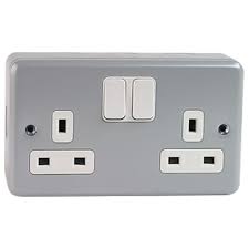 Terminal screws are backed out and held captive within the terminal housing. Mk Electric 2 X 13a Metal Clad Switched Socket Outlet G2946 Singapore Eezee