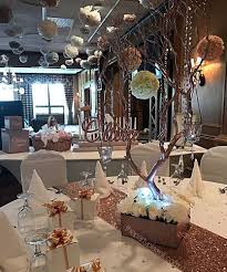 Rose Gold Sweet 16 The Party Place Li The Party Specialists Sweet 16 Centerpieces Sweet 16 Decorations Sweet 16 Parties