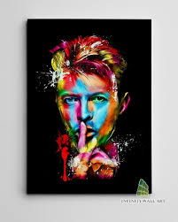 Colourful David Bowie Canvas Art Wall Art Abstract Splatter Print Picture  Canvas Decor C587