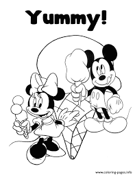 Select from 35450 printable coloring pages of cartoons, animals, nature, bible and many more. Yummy Ice Cream Mickey And Minnie Disney Coloring Pages Printable