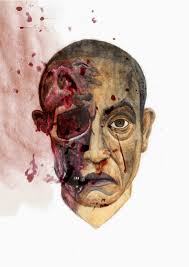 paper fables: Ralph Steadman-judged Breaking Bad competition: 'Face Off'  Gus Fring portrait