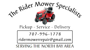 Ariens, craftsman, cub cadet, husqvarna, murray, poulan, snapper, yard machines *all replacement parts are extra. The Rider Mower Specialist Lawn Tractor Repair Delivery In North Bay Ca