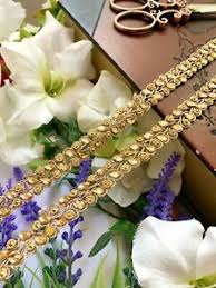 Browse the latest trends and textures in this season's colour palette. 3 Yards Latest Indian Rose Gold Stone N Zari Bridal Lehenga Dupatta Lace Trim Ebay