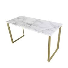 Maybe you would like to learn more about one of these? Amazon Com Roomfitters Marble Print Top Writing Desks Workstation For Home Office Gold Legs 55 1 W Work Station Desk Marble Desk Faux Marble Dining Table
