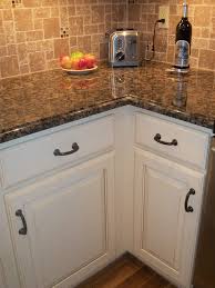 Baltic Brown Granite Countertop Kitchen Traditional With None 1 Antique White Kitchen Antique White Kitchen Cabinets Brown Granite Countertops