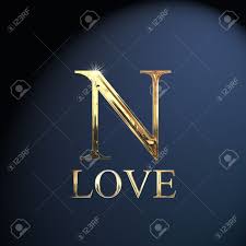 Join the action alerts plus community today! Gold Alphabet Letter N Word Love On A Blue Background Stock Photo Picture And Royalty Free Image Image 14052917