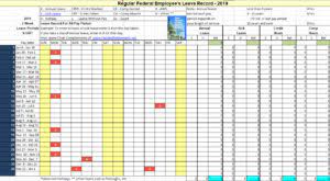 2019 Leave Chart Schedule Tracker Now Available Federal Employee S Retirement Planning Guide