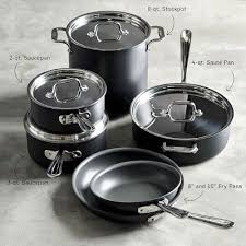 Calphalon Premier Space Saving Hard Anodized Nonstick 10 Piece Cookware Set Induction Cookware Cookware Set Cookware Sets