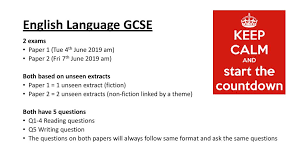 Instructions to candidates do not open this question paper until you are told to do so. English Language Gcse 2 Exams Paper 1 Tue 4th June 2019 Am Ppt Download
