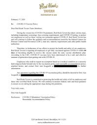 To the vaccine exemption committee, i hereby assert my right to a religious exemption from vaccination. Brooklyn Restaurant Red Hook Tavern Server Alleges She Was Fired After Refusing To Immediately Get Vaccinated Eater Ny