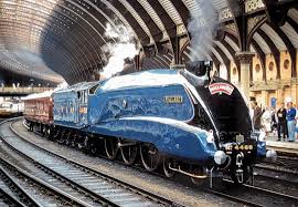 The record was set on stoke bank near grantham on the east coast main line. John Sherratt On Instagram Lner A4 Pacific 4468 Mallard Waits In Steam Under The Overall Roof At York Stat Mallard Train Model Train Scenery Train Pictures