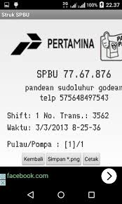 Mungkin tidak perlu berpanjang lebar lagi silahkan saja download aplikasi. Bon Bensin Manual Cara Golden