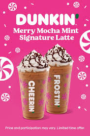 Dunkin Merry Mocha Mint Signature Latte Mint Mocha Dunkin Dunkin Dounts