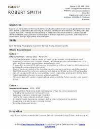 Catering services resume samples : Caterer Resume Samples Qwikresume