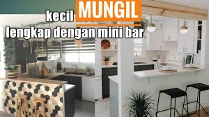 Cocok untuk diterapkan di ruangan yang kecil. Dapur Minimalis Mungil Ada Mini Bar Nya Youtube