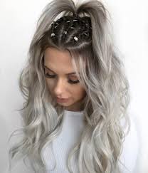 They will cover gray roots and make your hair look natural and astonishing. Long Silver Hair Black Roots Novocom Top