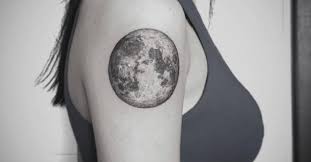 One possible design is to make the moon realistic, complete with craters. Full Moon Tattoos Tattoofilter