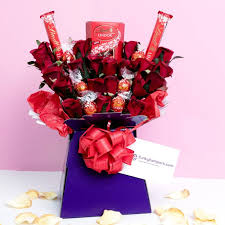 This mother's day, surprise any mom with something sweet! Lindor Chocolate Bouquet Funky Hampers