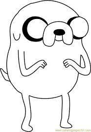 Adventure time, birthday by theme, birthday printables, bookmarks, tv cartoons. Jake The Dog Coloring Page For Kids Free Adventure Time Printable Coloring Pages Online For Kids Coloringpages101 Com Coloring Pages For Kids