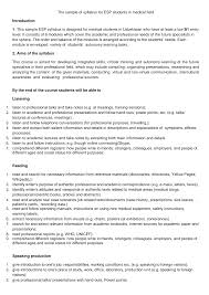 Savesave esp silabus for later. Http Lang Nursing Tma Uz Wp Content Uploads 2018 02 The Sample Of Syllabus For Esp Students In Medical Field Pdf