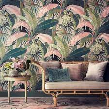 Nz Bold Beautiful Colorful Tropical Curtain Drapery Fabric New Zealand Tropical Wallpaper Tropical Decor Tropical Home Decor