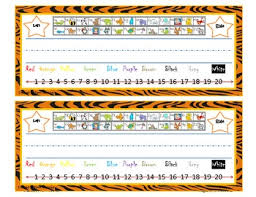 Jungle Color Name Plates With Free Alphabet Charts