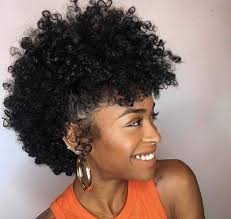 Create a side part, and section off. 101 Strikingly Beautiful Natural Hairstyles To Choose From