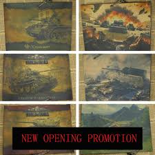 Us 1 49 35 Off Tank Posters World War Ii Military German Heavy Strike Retro Wall Chart Game Poster Decorative Painting In Wall Stickers From Home