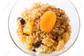 Cover the couscous with a tea towel or lid and leave for 5 minutes. Seffa De Couscous A Traditional Sweet Dish From Algeria And Morocco Made With Cinnamon And Dried Fruits Like Raisins And Apricots Stock Photo Picture And Royalty Free Image Image 6877792