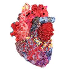 5 Twitter Anatomical Heart Art Yarn Art Embroidery Art