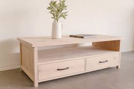 Coffee table with 2 drawers. How To Build A Coffee Table With Storage Addicted 2 Diy