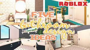I hope you enjoyed todays video. 5 Bathroom Design Ideas Welcome To Bloxburg Youtube