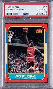 Michael jordan's basketball cards remain in high demand, even 17+ years following his retirement from the nba. 1986 87 Fleer Michael Jordan Rookie Cards Net Record 738 000 Each