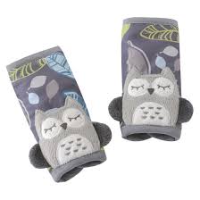Eddie Bauer Car Seat Strap Covers Gray Owl Buhos