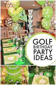 Boy Birthday Celebration Ideas For Kids Golf Themed 6th Birthday Boy Party Spaceships And Laser Beams Golf Theme Party Golf Party Decorations Golf Birthday Party