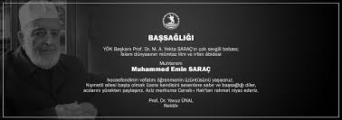 Hadis alimlerinden muhammed emin saraç vefat ettitürkiye'nin önde gelen hadis alimlerinden muhammed emin saraç vefat. Ondokuz Mayis Universitesi On Twitter Yok Baskani Prof Dr Yekta Sarac In Cok Sevgili Babasi Muhammed Emin Sarac Hocaefendinin Vefatini Ogrenmenin Uzuntusunu Yasiyoruz Kiymetli Ailesi Basta Olmak Uzere Kendisini Sevenlere Sabir Ve Bassagligi Diler