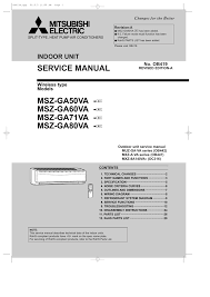 mitsubishi msz a30yv service manual