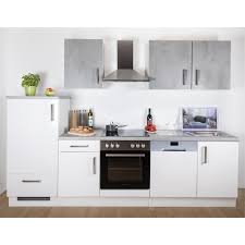 € 2.199 gegen aufpreis erhalten sie in unseren filialen zahlreiche varianten, farbalternativen und zubehörteile. Kuchenblock Weiss Hochglanz Betonoptik 280 Cm Online Bei Roller Kaufen