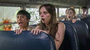 Intense Unhuman Clip Gets Violent Savage Knocking at School Bus Door