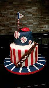 Baseball Cake For Baby Shower Baseball Baby Shower Theme Baby Boy Shower Sports Boy Baby Shower Food