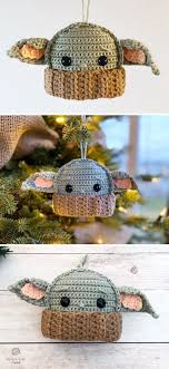 Yoda Baby Keychain Crochet Motif Without Ornament Tig Desenleri Krose Serbest Orgu