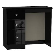 Check spelling or type a new query. Noire High Gloss Black 3 Drawer Dressing Table H 800mm W 930mm D 410mm Tradepoint