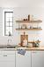 Granite Simple Kitchen Shelf Design