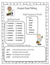 Anansi Goes Fishing Reading Street Grade 2 Common Core 2013 Reading Street Scott Foresman Reading Street High Frequency Word List